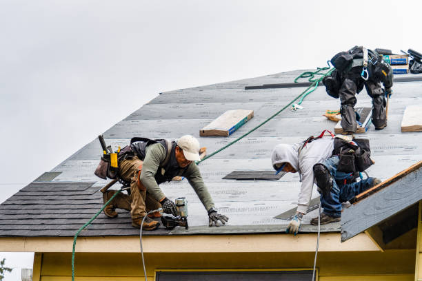 Professional Roofing technician working in Twin Lakes, CA